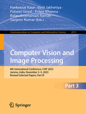 cover image of Computer Vision and Image Processing